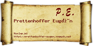 Prettenhoffer Eugén névjegykártya
